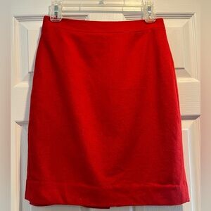 J Crew Pencil Skirt - Red
